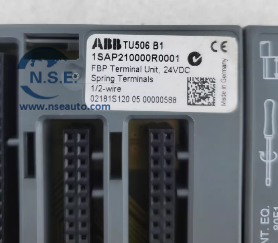 واحد ترمینال ورودی/خروجی ABB مدل TU515، کد 1SAP212200R0001