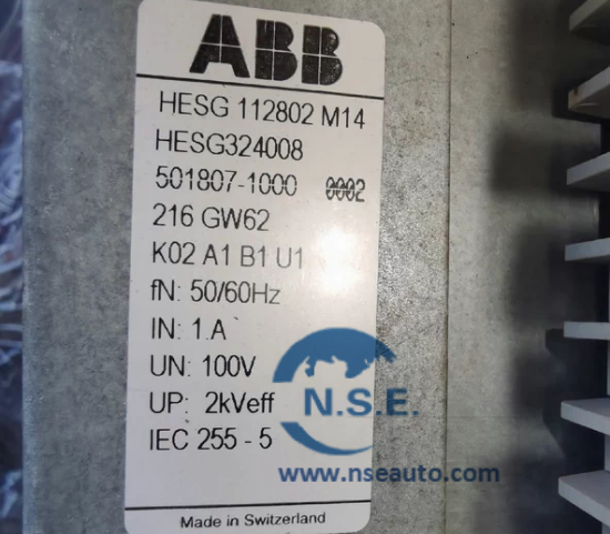 واحد ترانسفورماتور ورودی ABB 216GW62 HESG324008