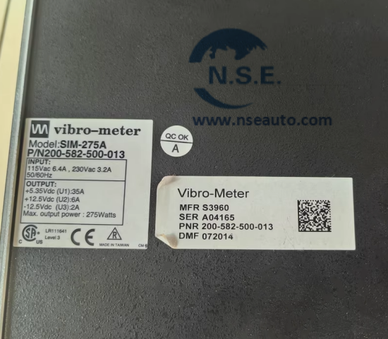 منبع تغذیه رک ویبرو متر RPS6U 200-582-200-013