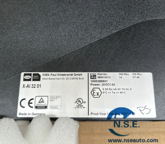 ماژول ارتباطی HIMA مدل X-AI3201 XAI3201 985210213